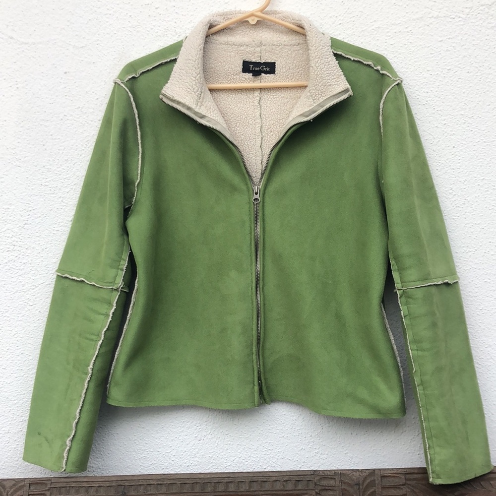 Best Coat True Grit faux suede and shearling jacket